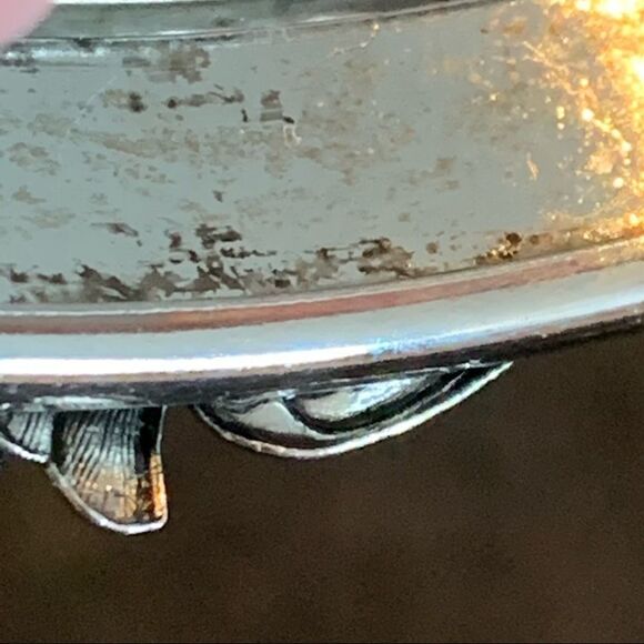 Whiting and Davis silvertone scrimshaw bracelet - Picture 10 of 13